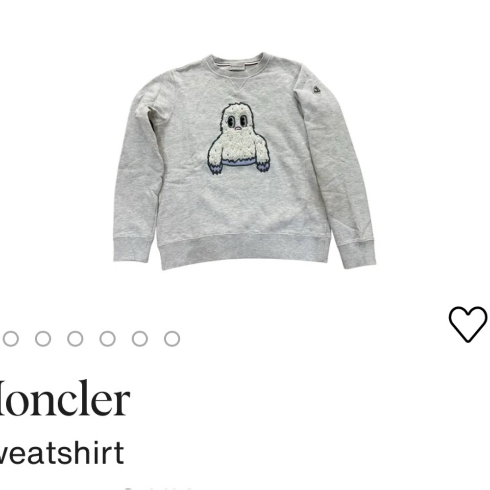 Moncler Gray Sweatshirt with Graphic